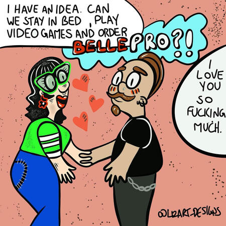 Love language: food and video games. Love language: food and video games.